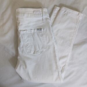 Size 8 Seven 7 White Jeans Skin Fit Denim Ankle Tapered